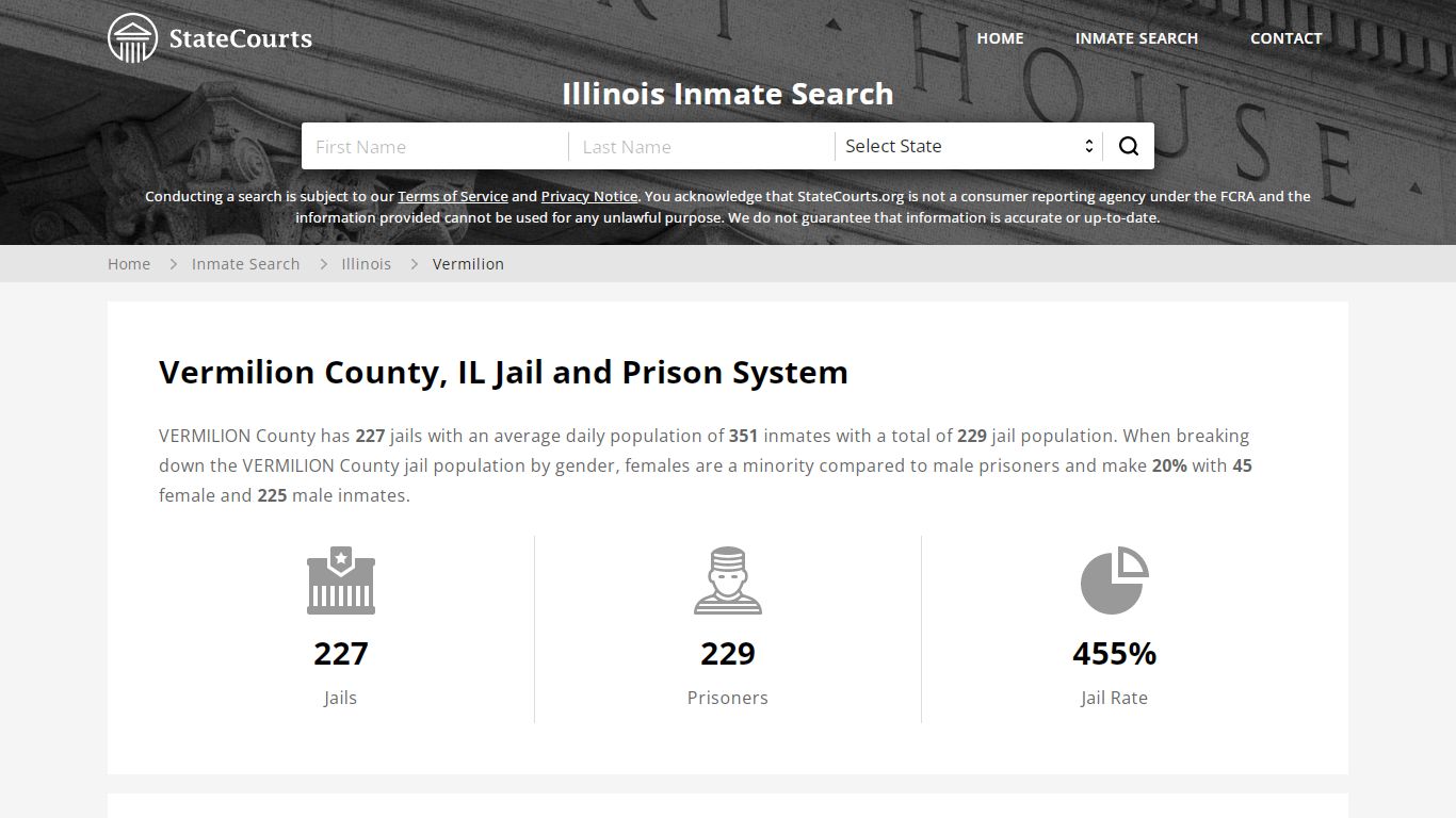 Vermilion County, IL Inmate Search - StateCourts
